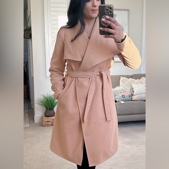 Jacqueline De Yong Trench coat. Suede feel. - Picture 3 of 16